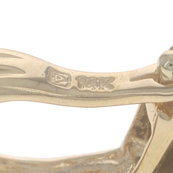 Yellow Gold Smoky Quartz Solitaire Enhancer Pendant - 14k Square 7.90ct - Picture 4 of 4